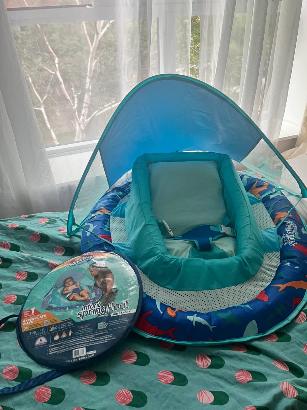 (New)SwimWays Infant Spring Float with Sun Canopy - photo 5