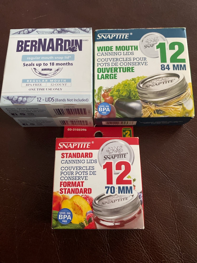 Canning lids