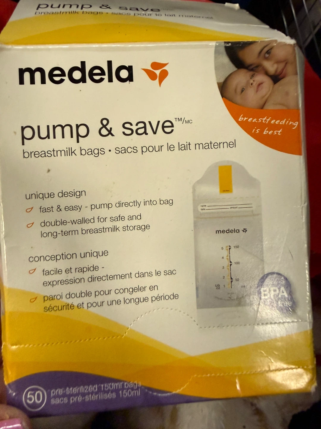 Medela Pump & Save Breastmilk Bags 50 Count