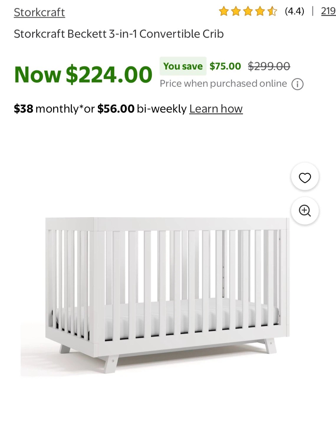 Storkcraft Beckett 3-in-1 Convertible Crib - photo 3