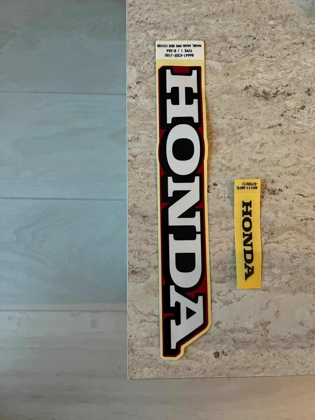 Set of two genuine Honda decals