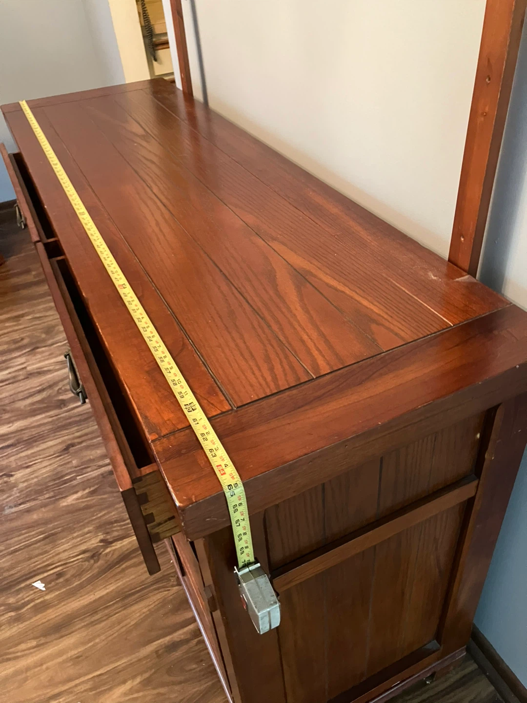 Wooden Buffet Cabinet with Mirror - photo 3