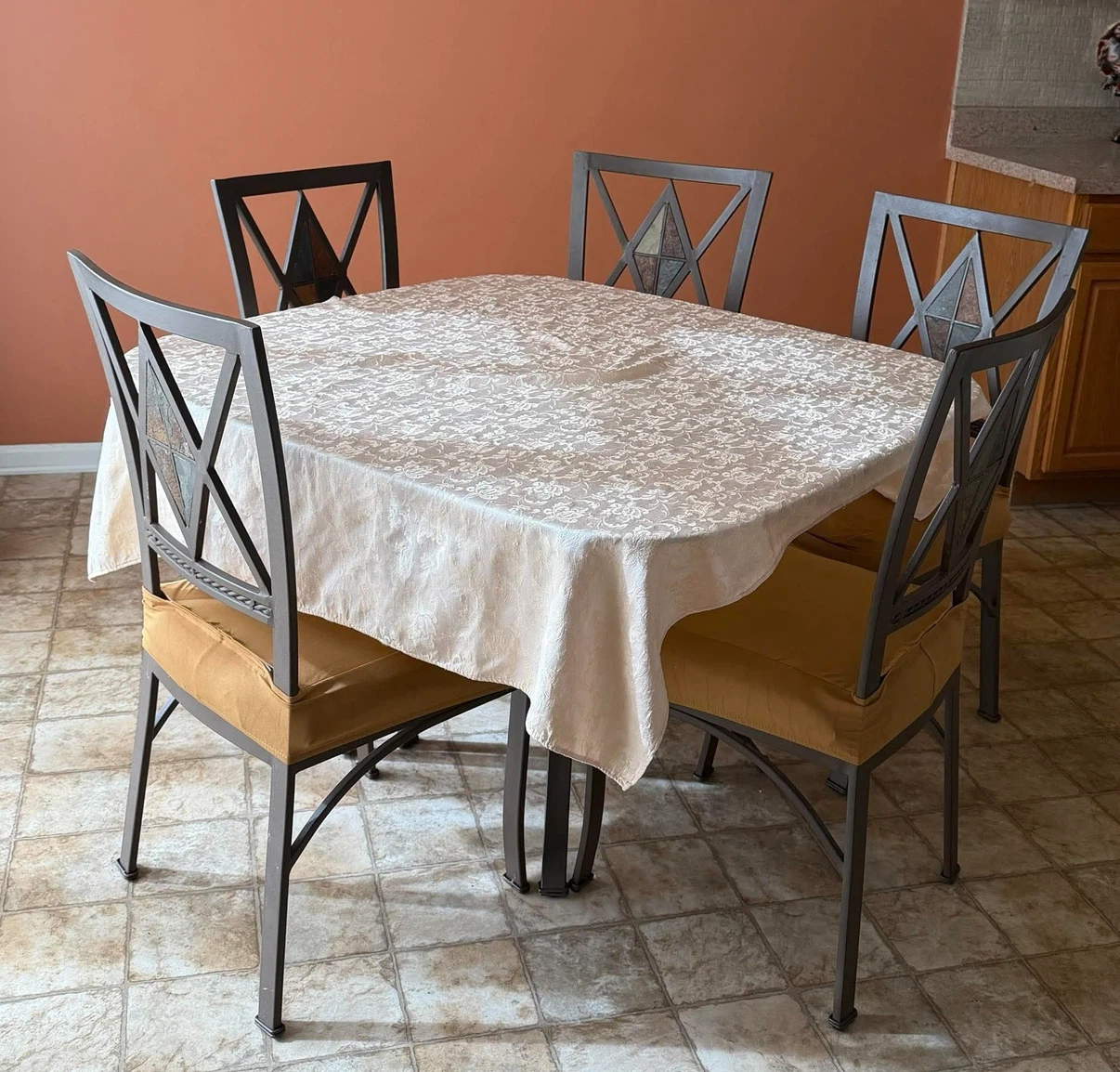 Glass Dining Table with 4 Chairs - photo 3