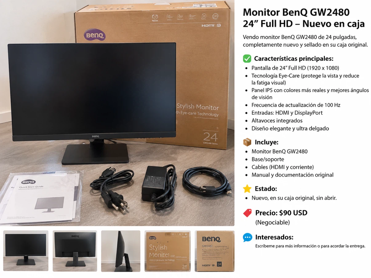 BenQ GW2480 24-inch Full HD Monitor
