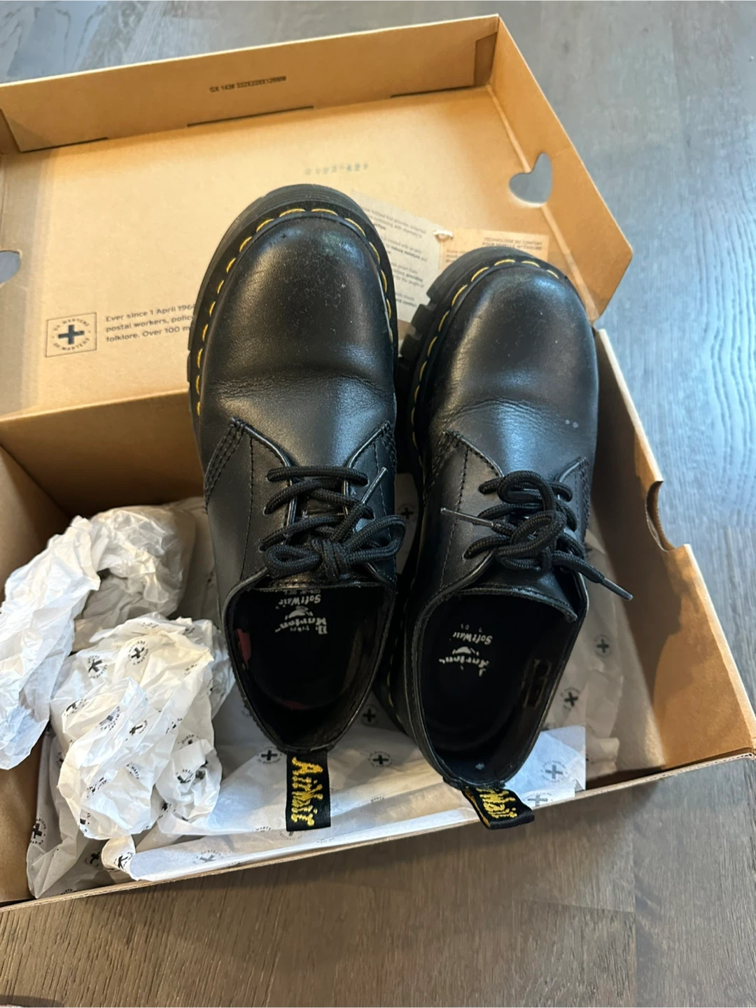 Dr. Martens Audrick 3-Eye Shoes - Black - photo 2