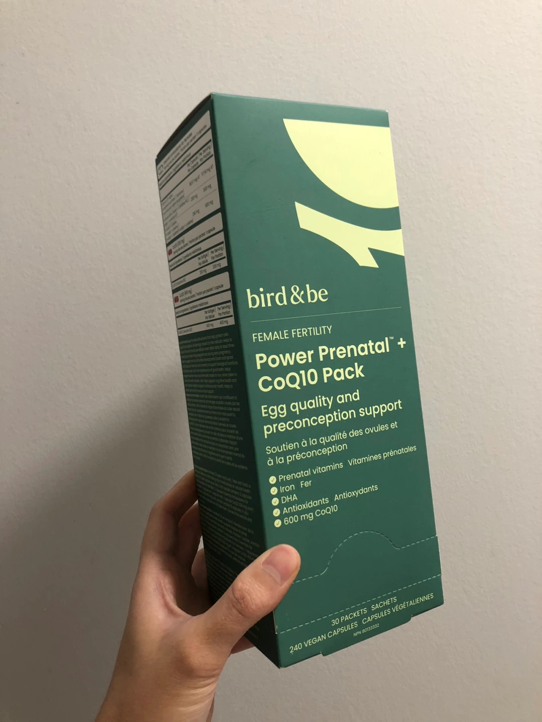 Bird&Be Power Prenatal + CoQ10 Pack