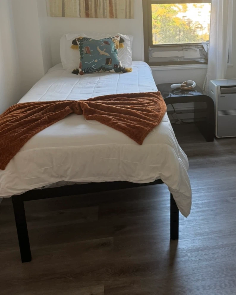 XL Twin Size Bed with Metal Bed Frame