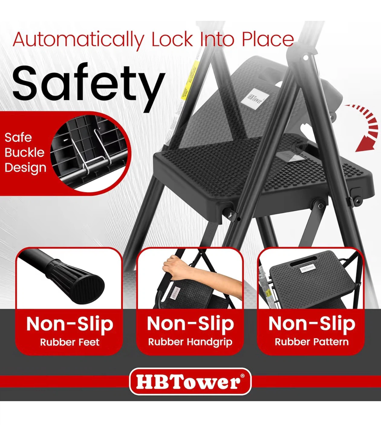 HBTower 3-Step Ladder - photo 4