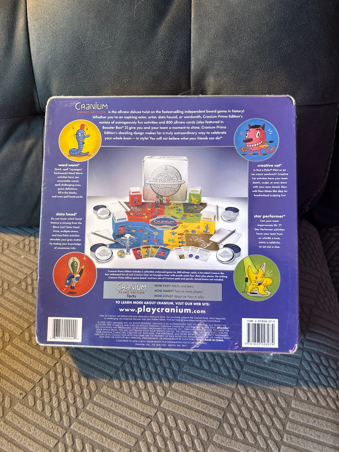 2002 SEALED Cranium Primo Edition Board Game - Game of the year - photo 2