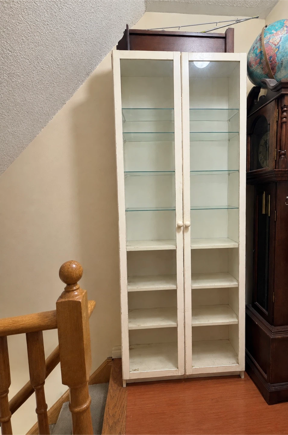 IKEA Billy White Bookcase with Glass Doors
