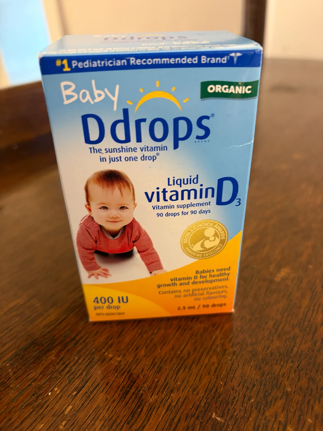 Baby Ddrops Organic Vitamin D3 400 IU