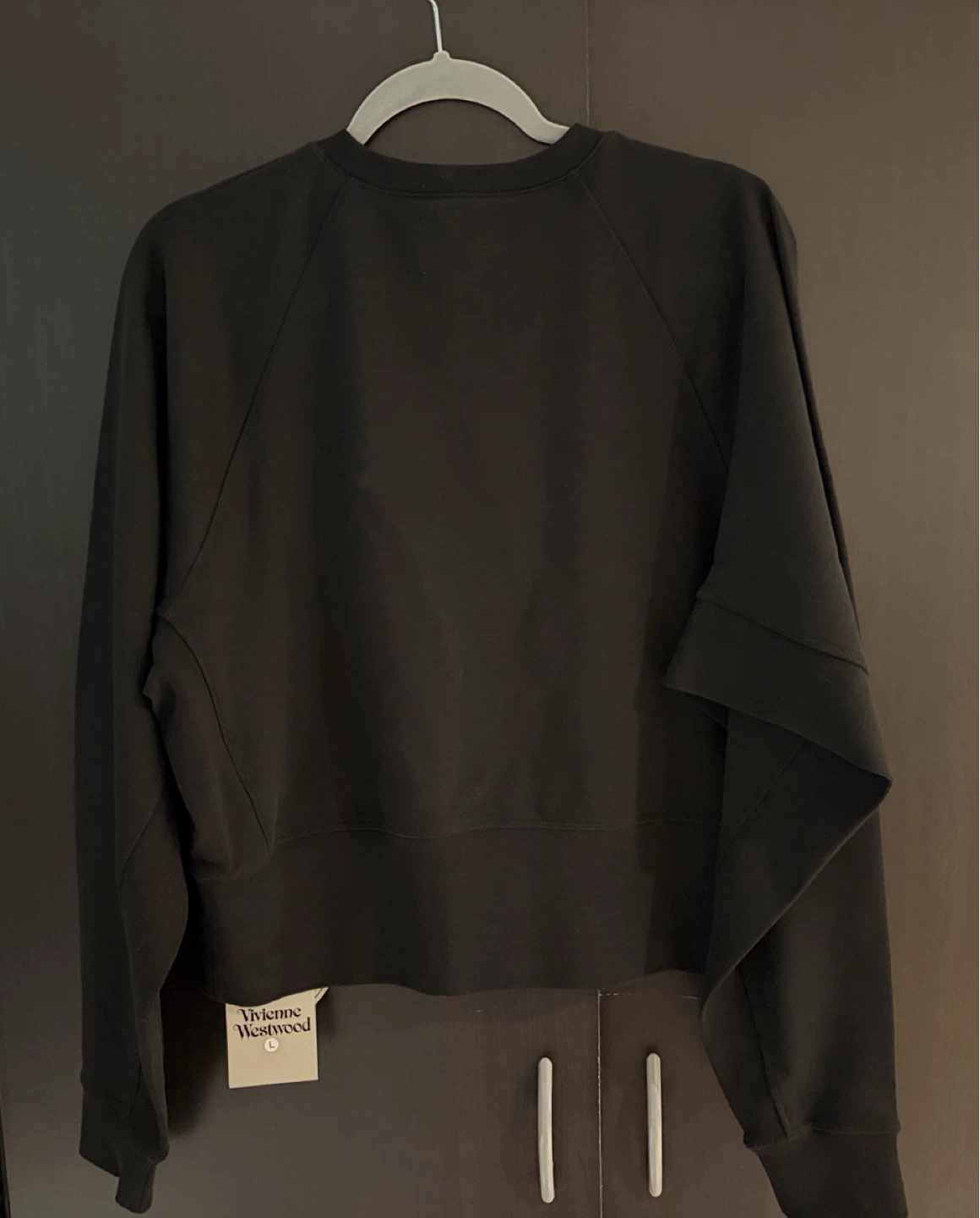 Vivienne Westwood Tonal Orb Cropped Sweatshirt Black - photo 2
