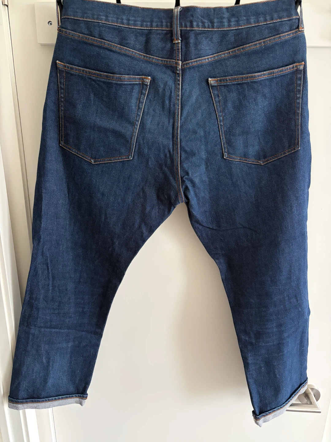 Muji Labo Men's Selvedge Denim Jeans Dark Wash Blue Size - W33 - photo 2