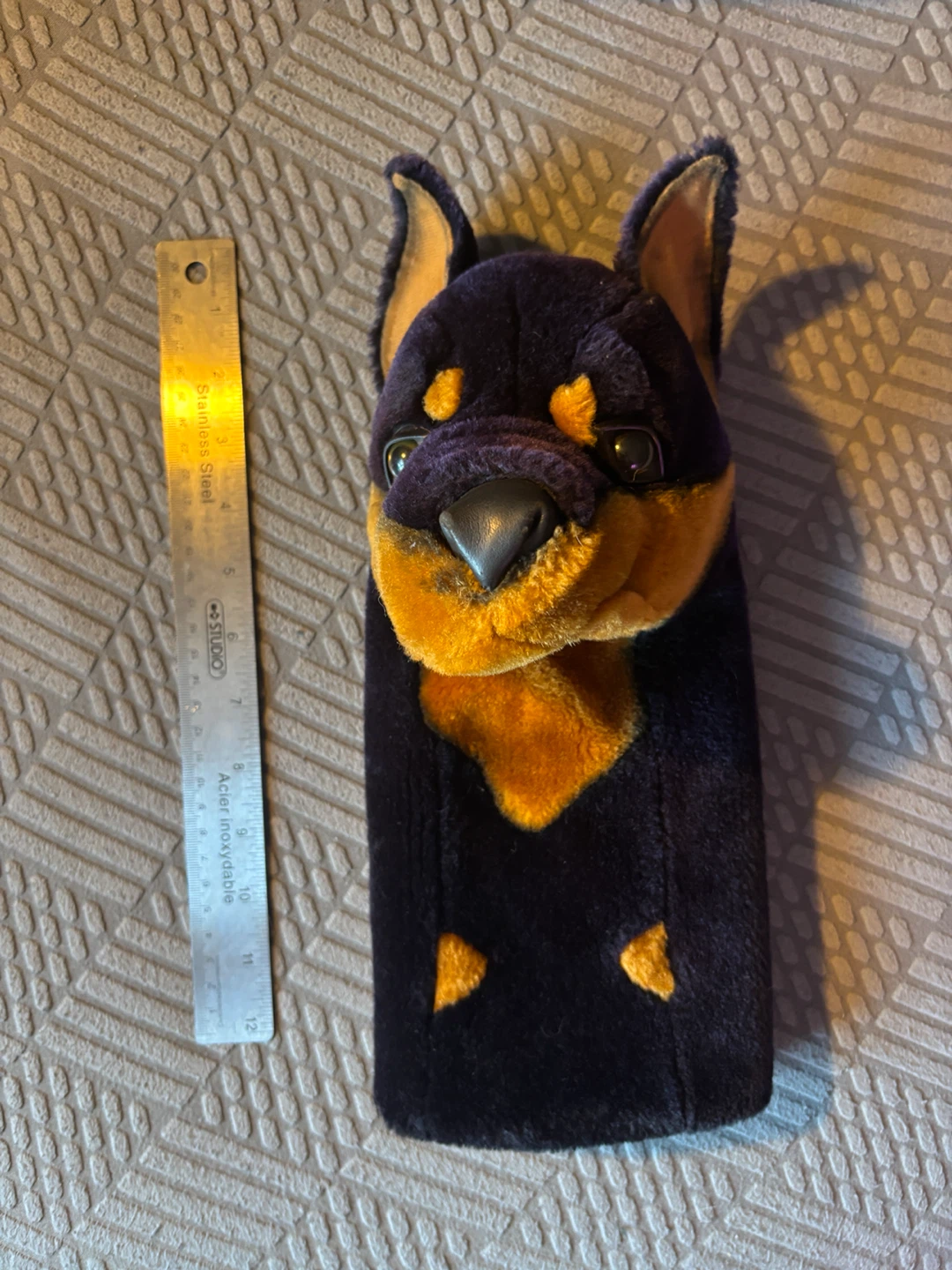Winning Edge Doberman Dog Golf Club 460cc Driver Head Cover - photo 3