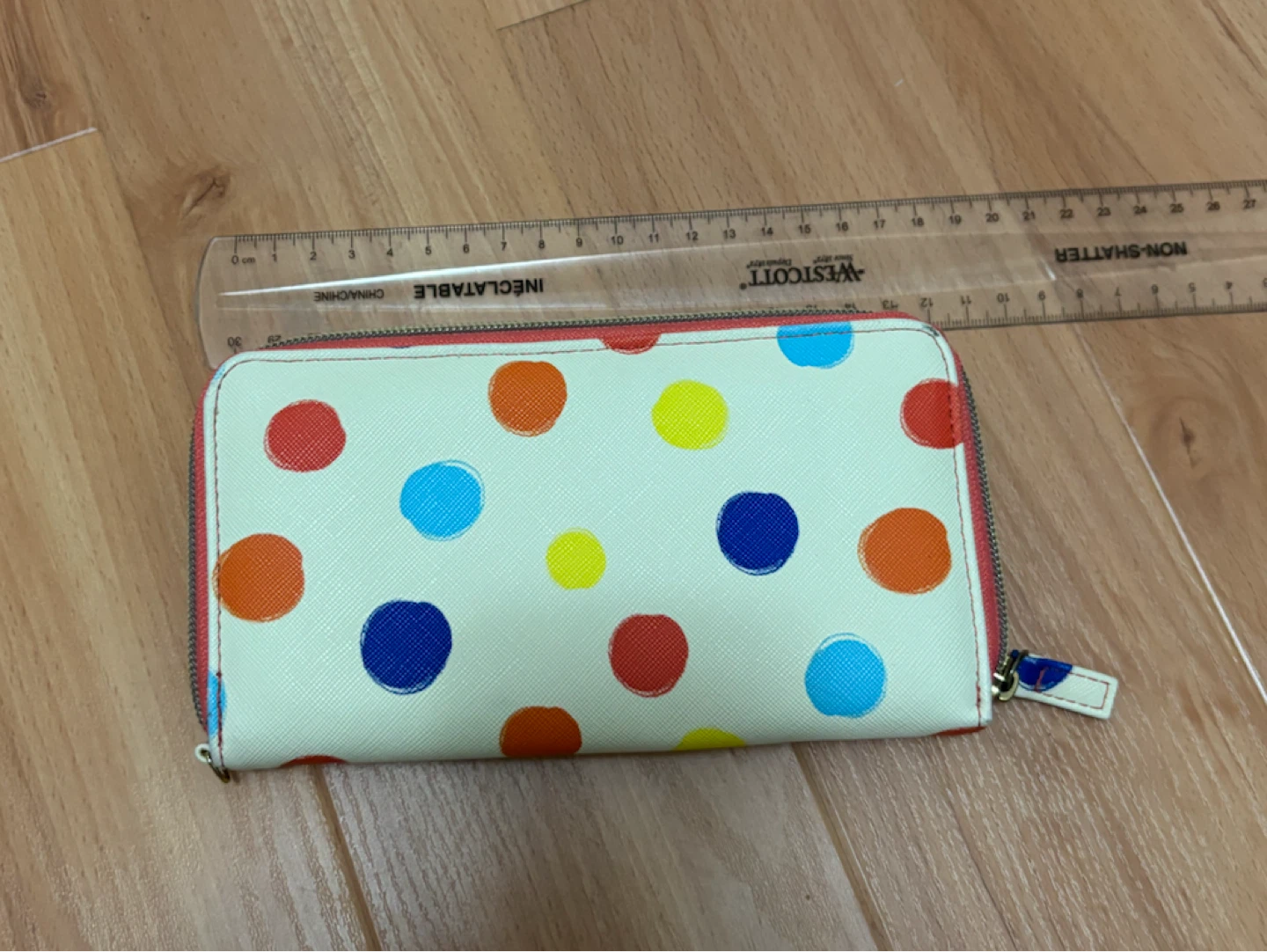 Polka dot zip around wallet - photo 2