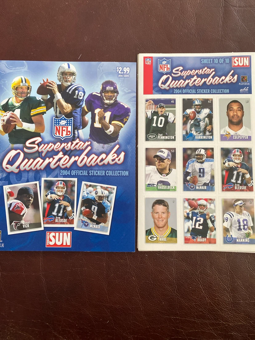 2004 NFL sticker collection