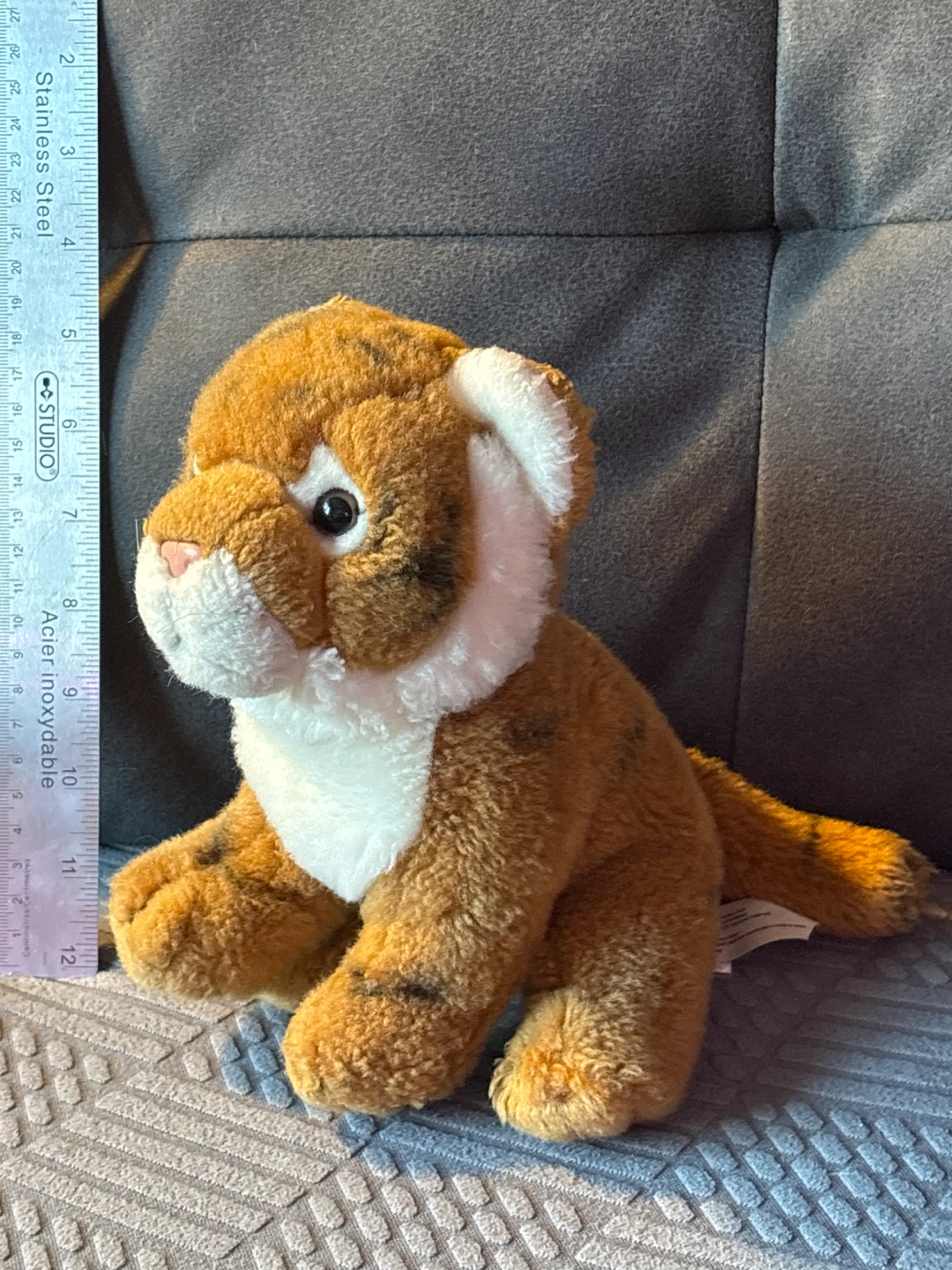 World Wildlife Fund Bon Ton Toys tiger cub plush 7” - photo 2