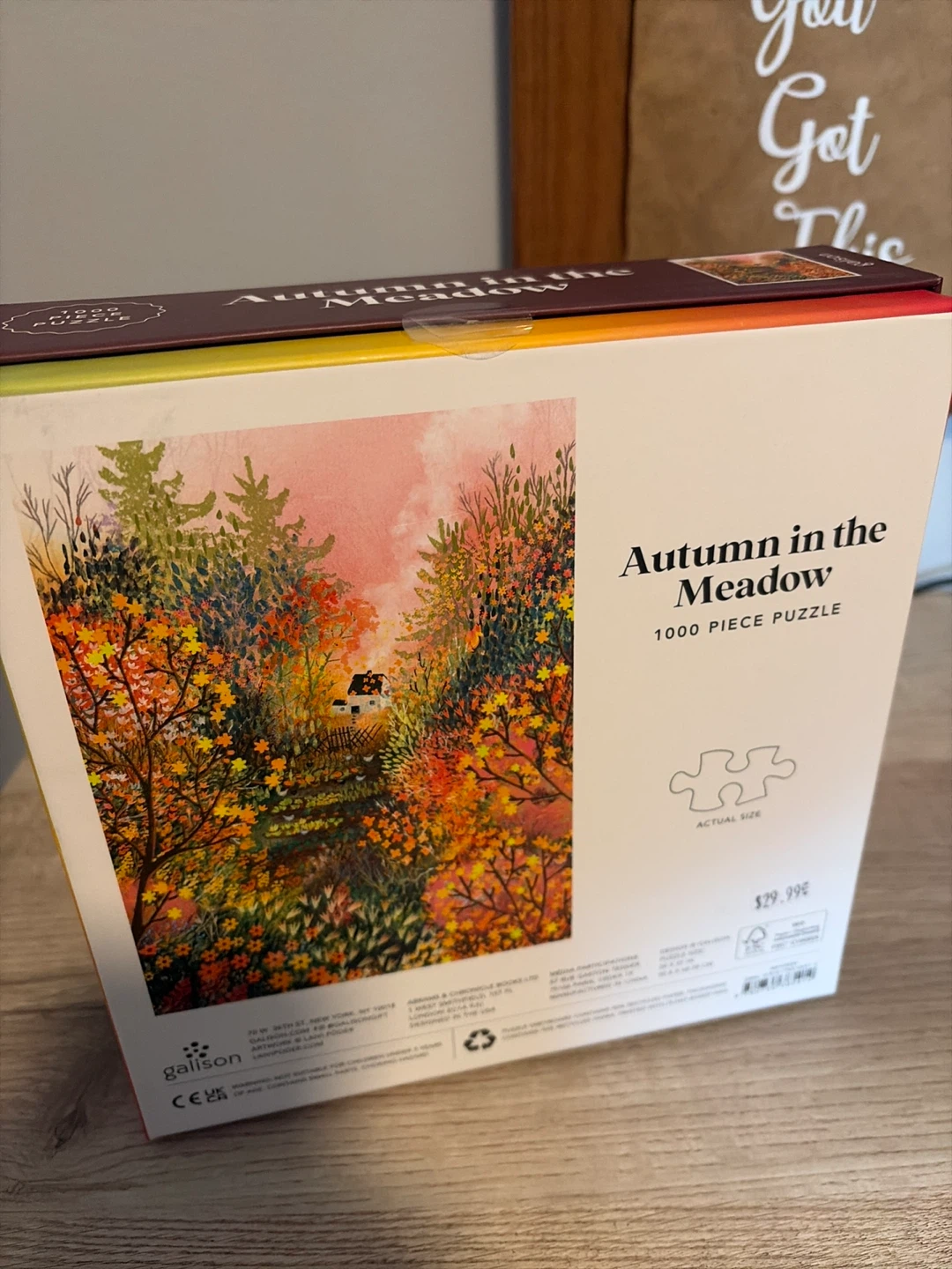 Galison Autumn in the Meadow 1000 Piece Puzzle - photo 3