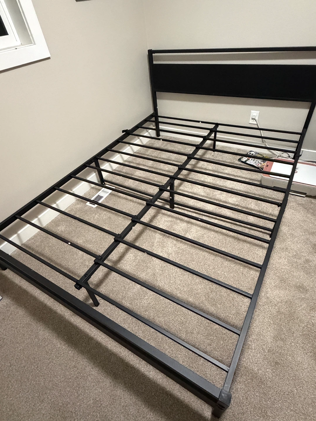 Queen Size Mattress and Metal Bed Frame - photo 3
