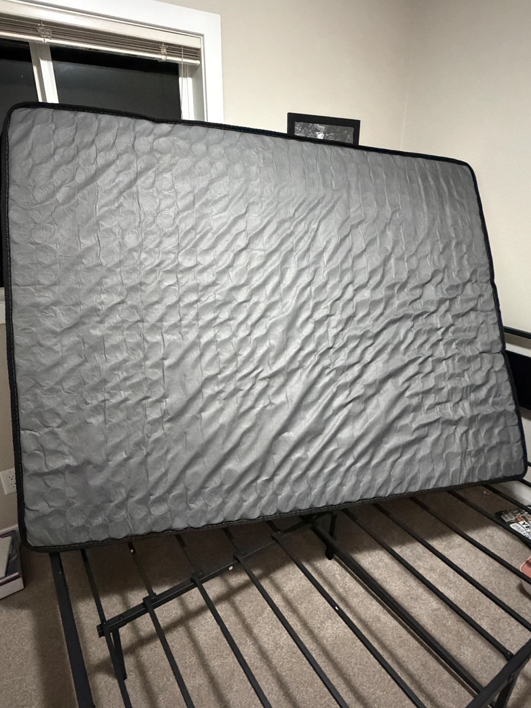 Queen Size Mattress and Metal Bed Frame - photo 4