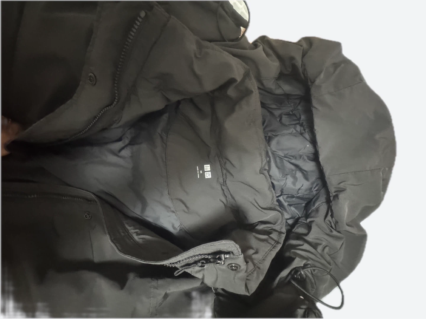 Uniqlo Black Hooded Parka - XS - photo 3