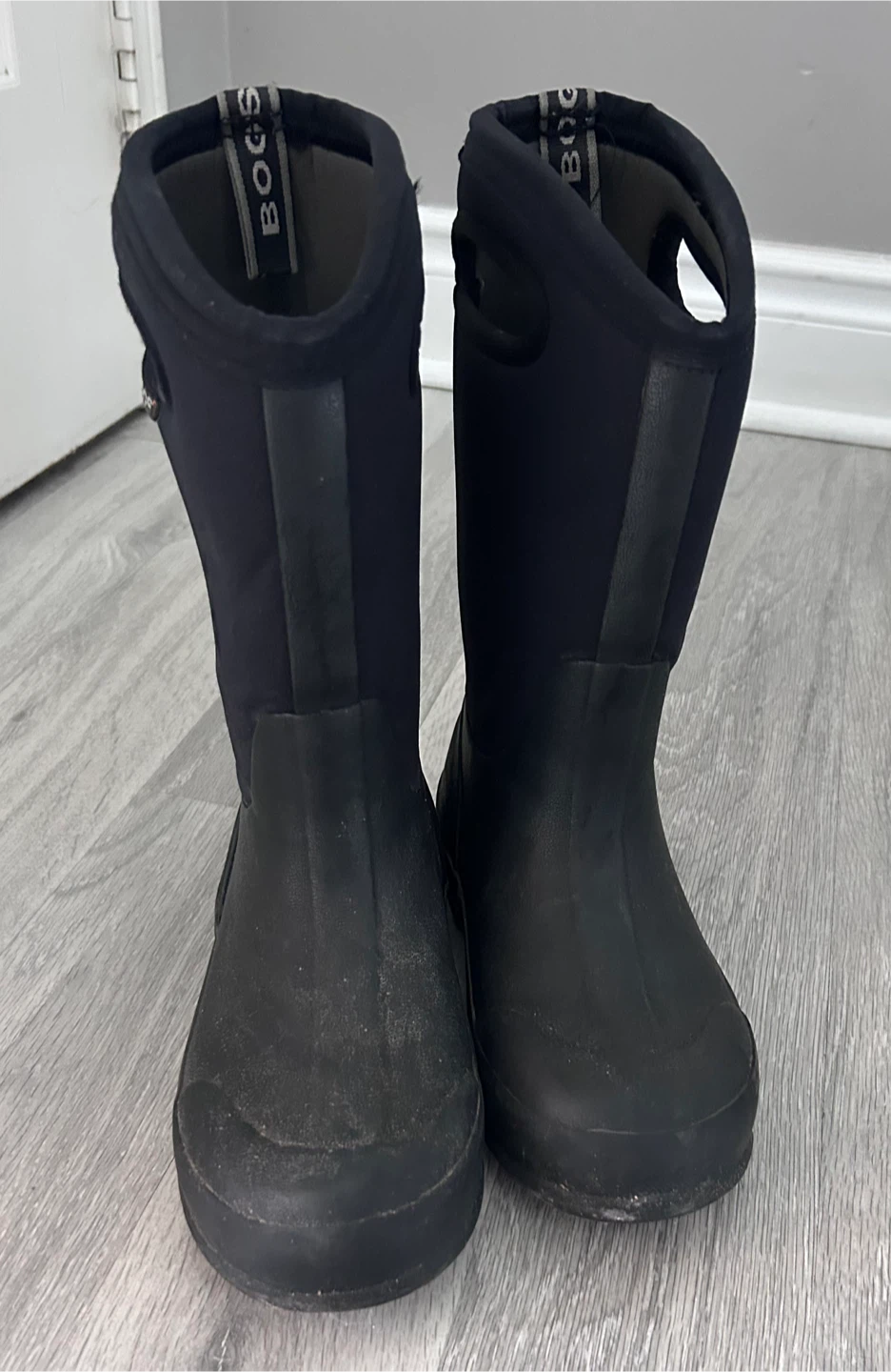 Bogs Classic High Youth Boots Black Size 2