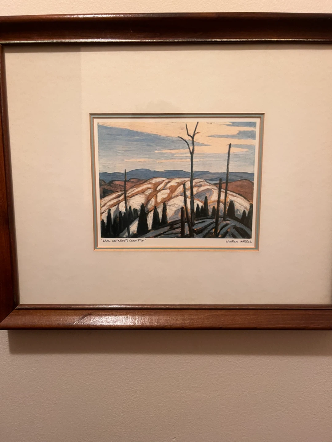 Lawren Harris Lake Superior Country Framed Print