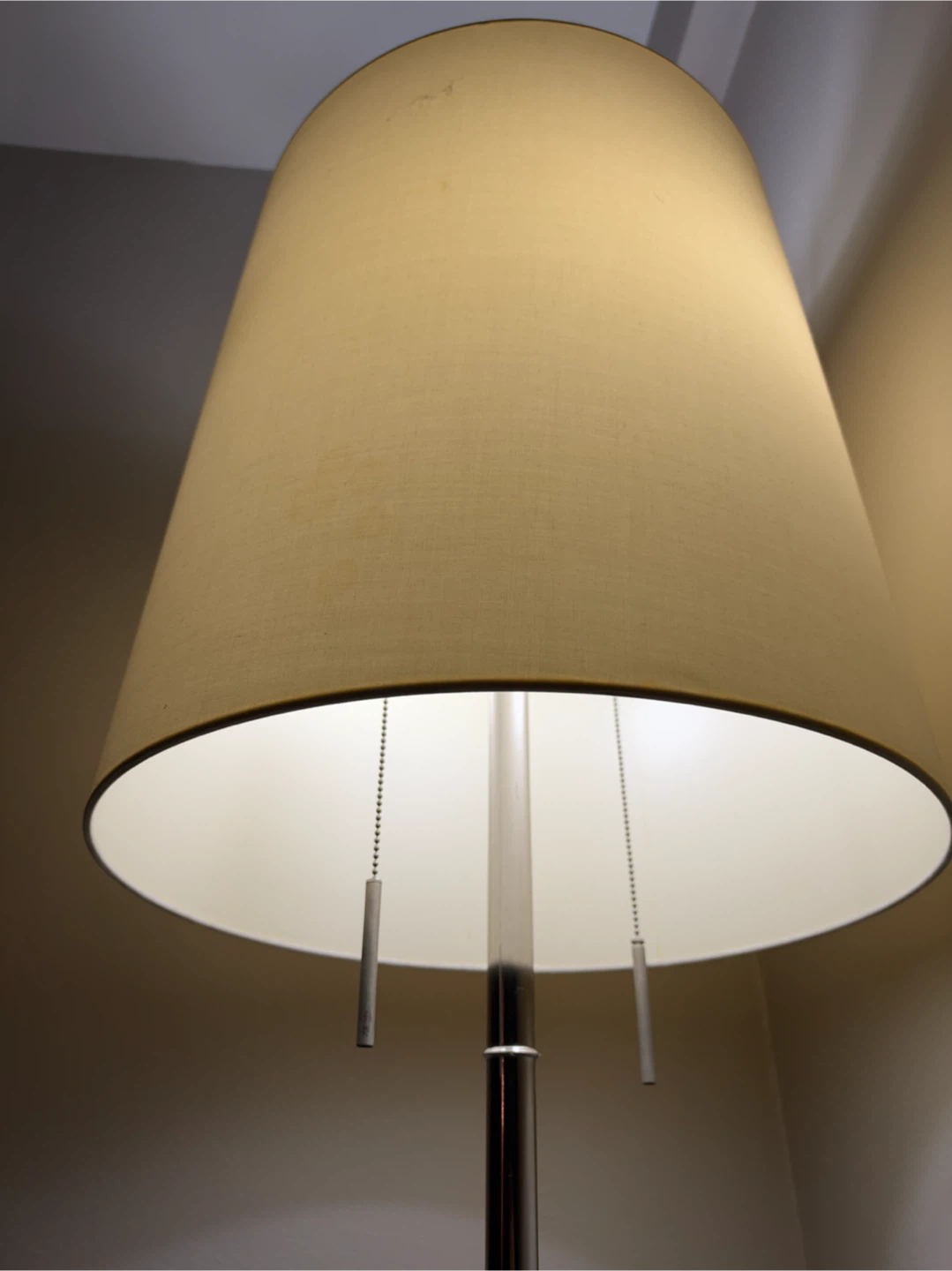 Cb2 Modern Tripod Floor Lamp with Fabric Shade - photo 3