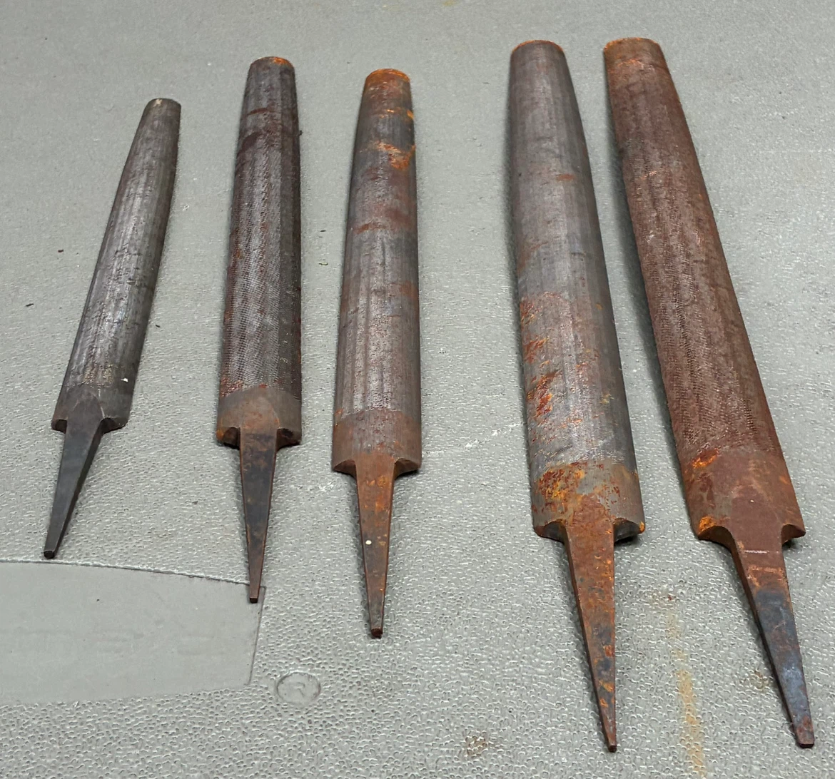 Vintage Half Round Files Metal 13-18" Machinist Workshop Tools - photo 2