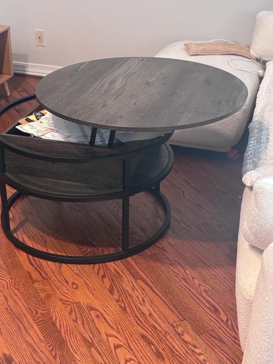 Round Lift-Top Coffee Table - photo 3