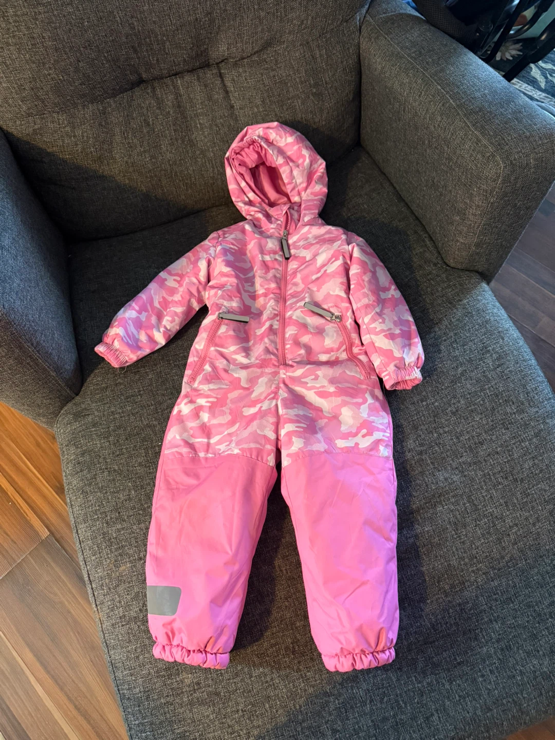 Pink Camo Kids Snowsuit
