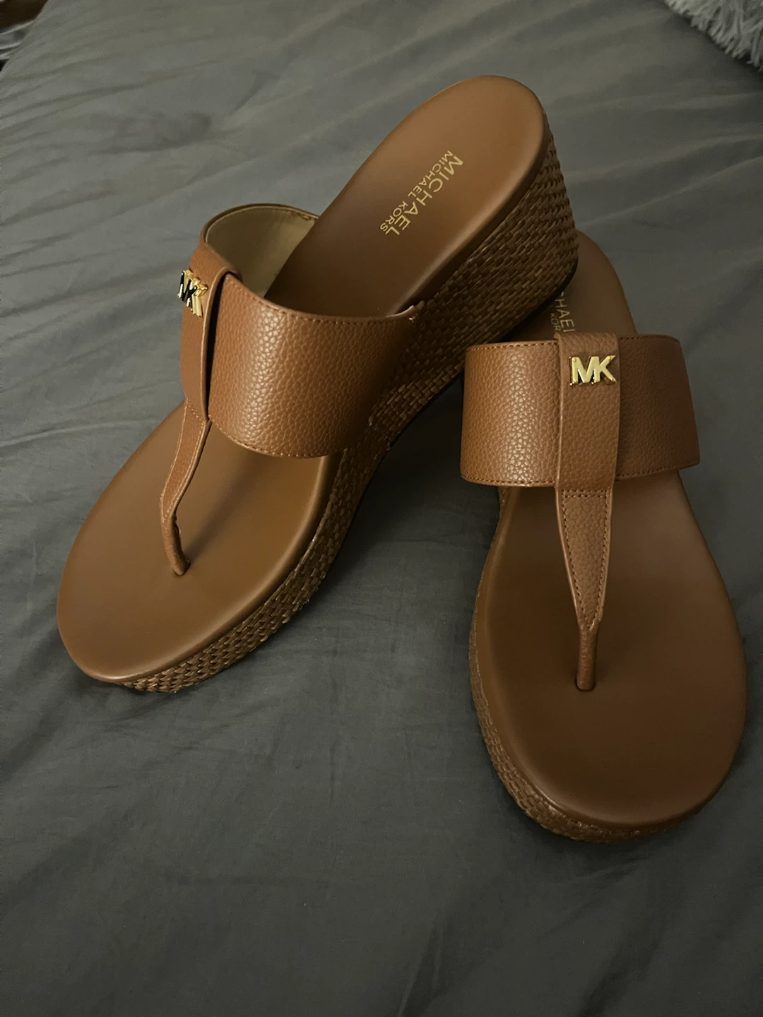 Michael Kors Tan Wedge Sandals - photo 2