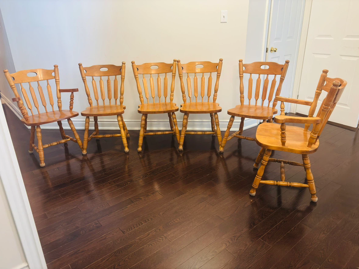 Six seater Solid Wood Dining Table and 6 Chairs