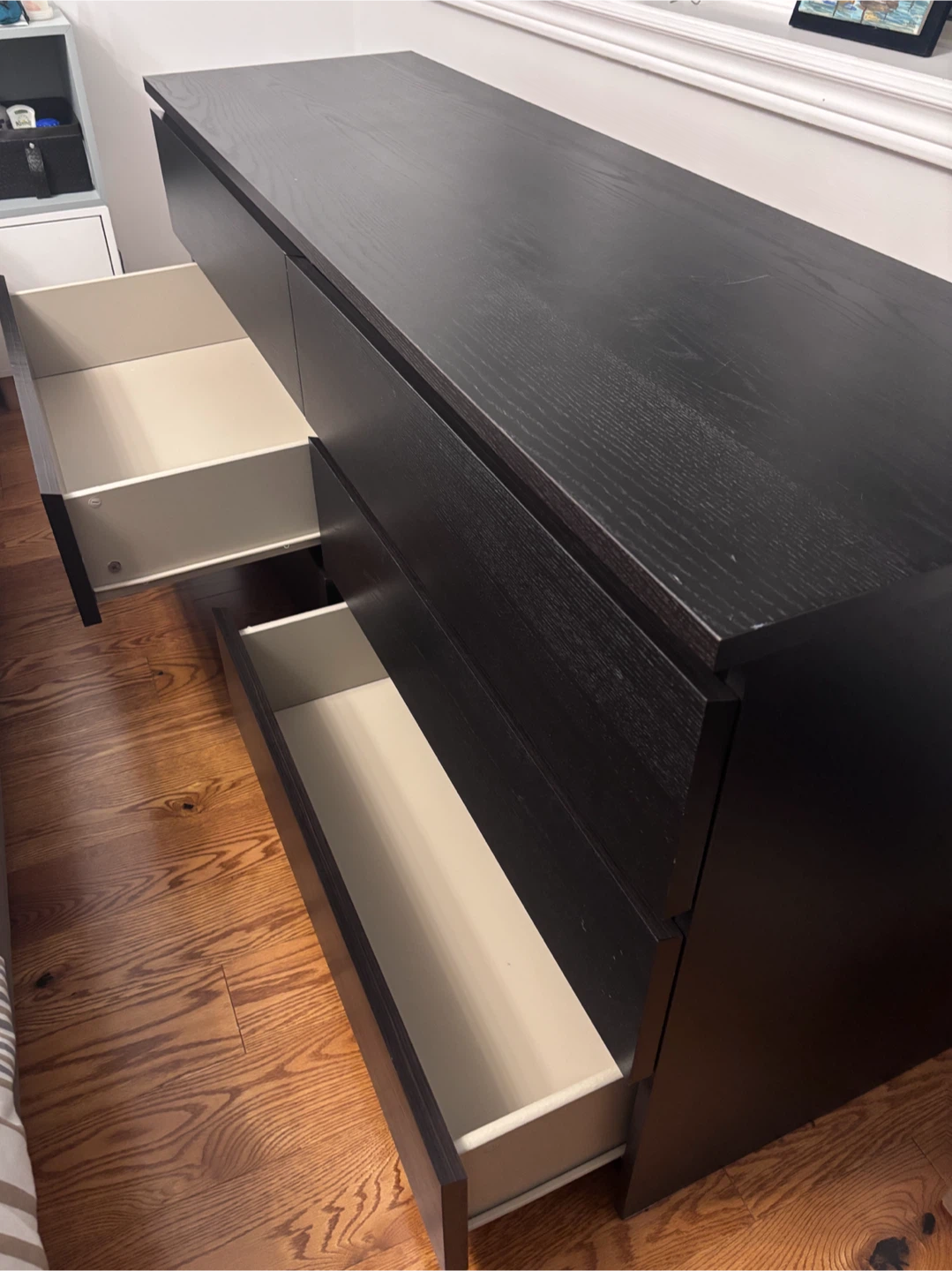 Brown-Black IKEA Malm 6 drawer dresser - photo 3