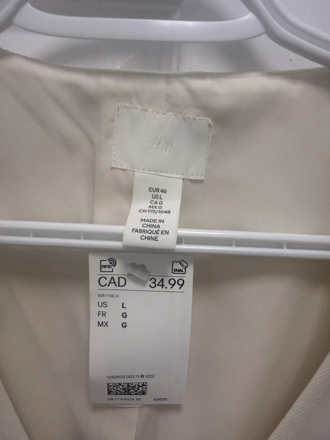 H&M White Suit Vest - photo 2