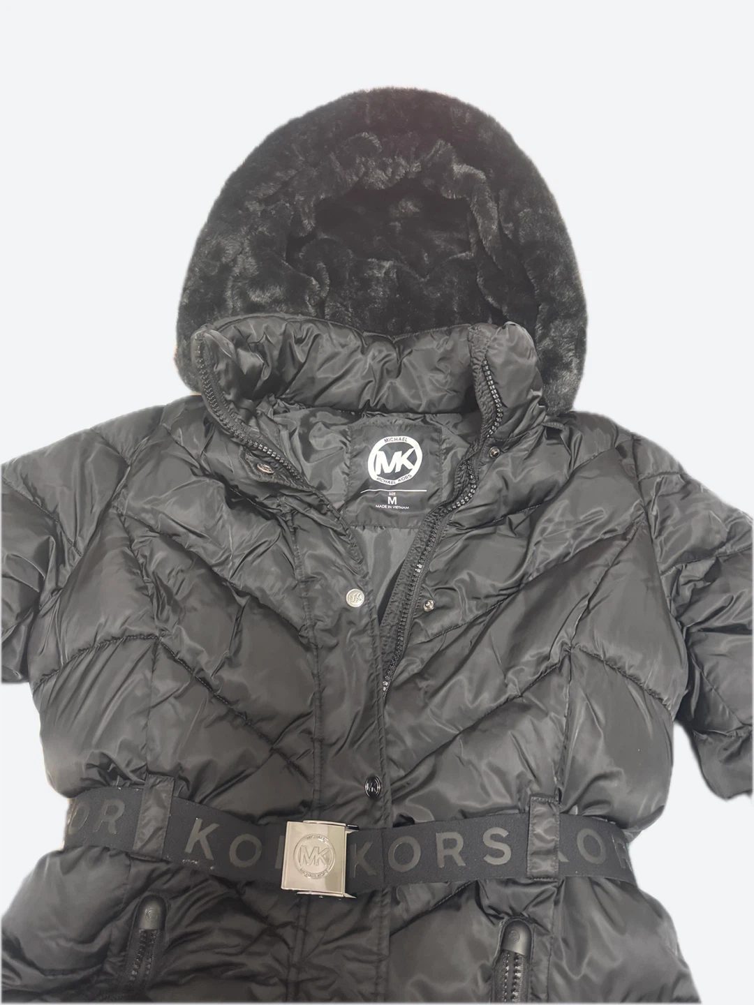 Michael Kors Black Puffer Coat Size M - photo 4