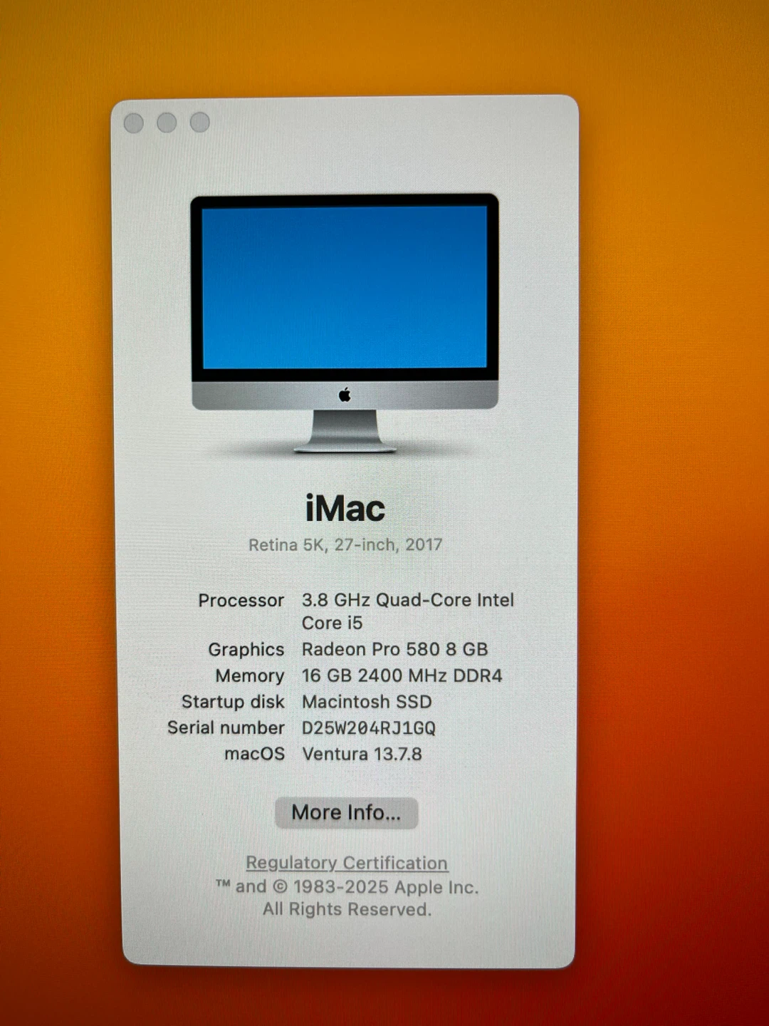 2017 Apple iMac 27-inch Retina 5K - photo 3