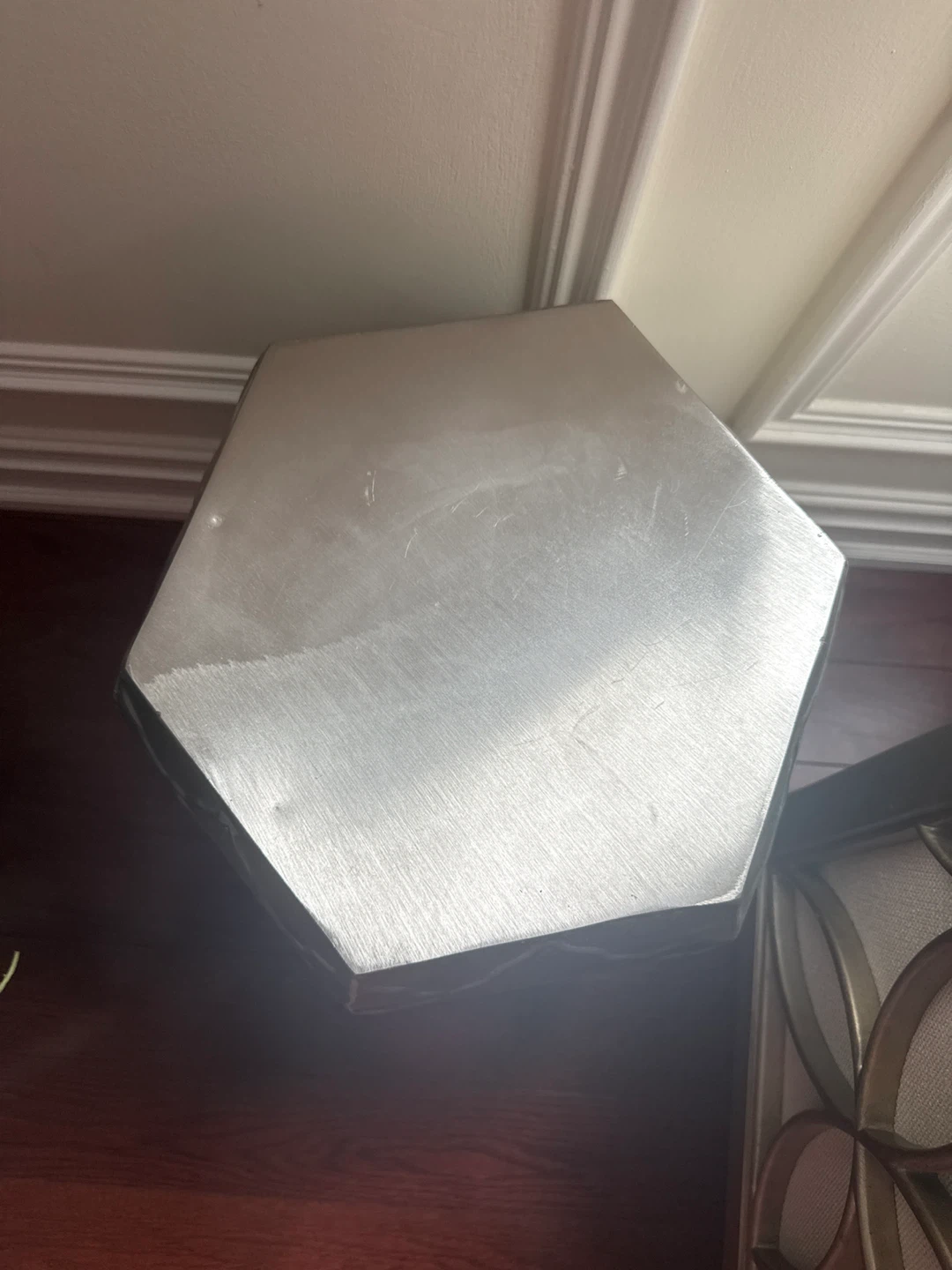 Gold Metal Side Table - photo 2