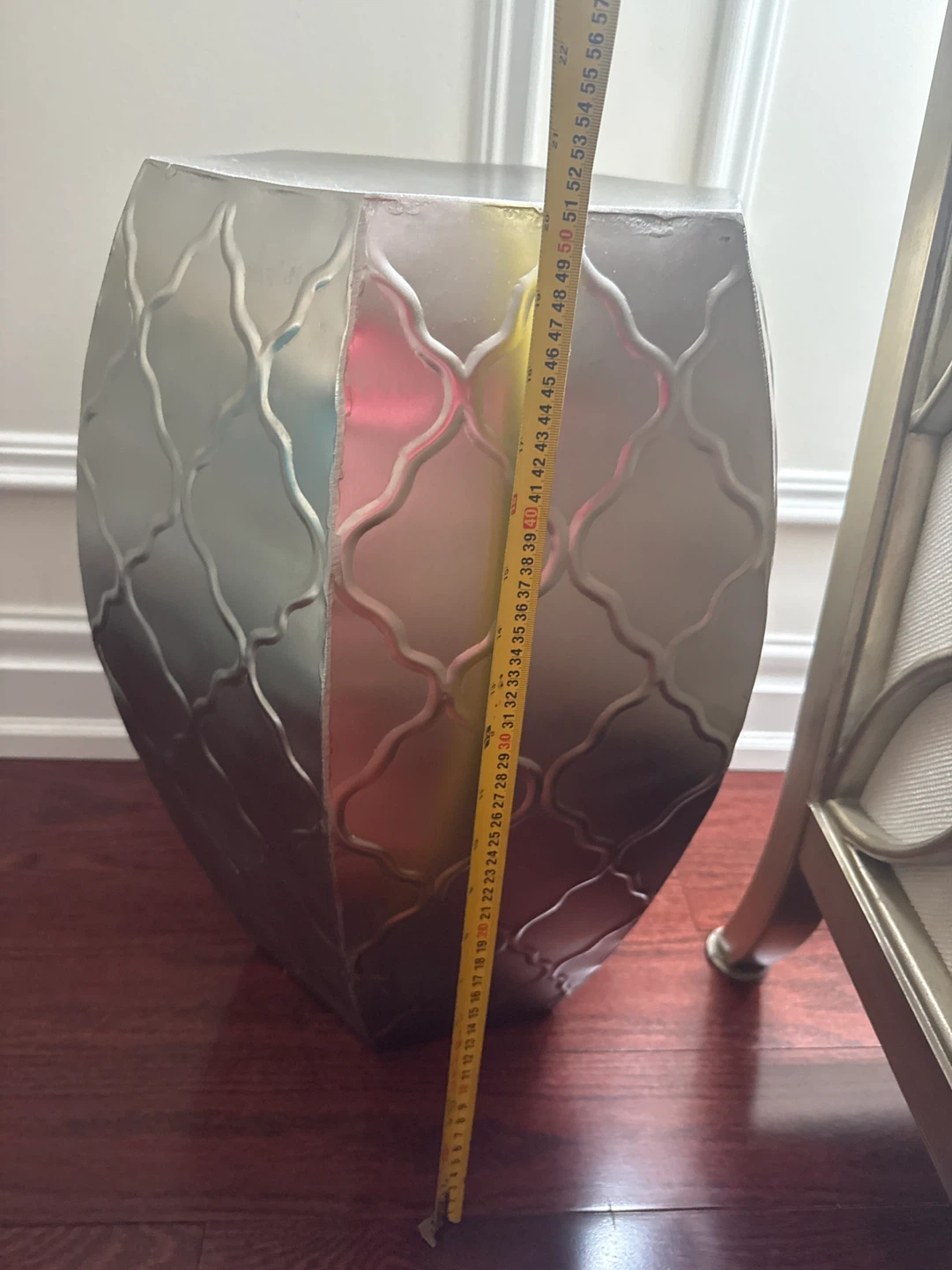 Gold Metal Side Table - photo 4