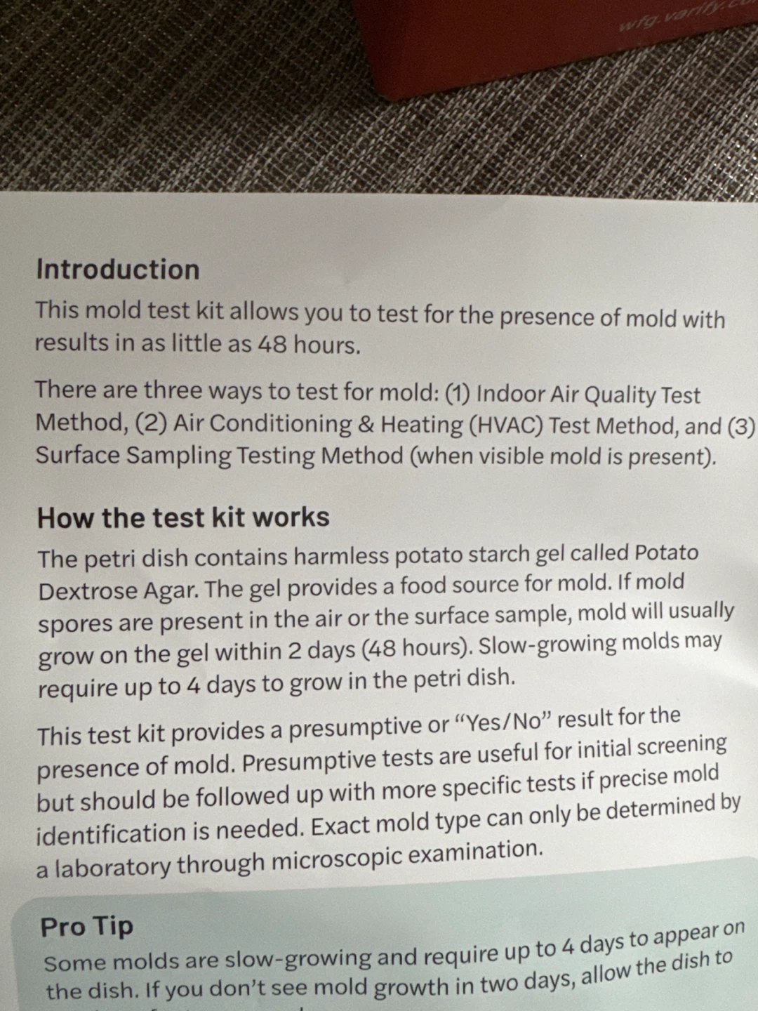 Mold Test Kit - photo 5