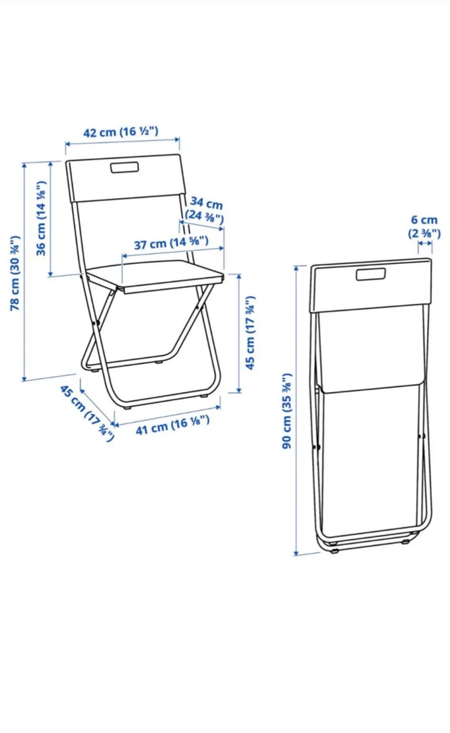 IKEA GUNDE Folding Chairs (Set of 6) - photo 3