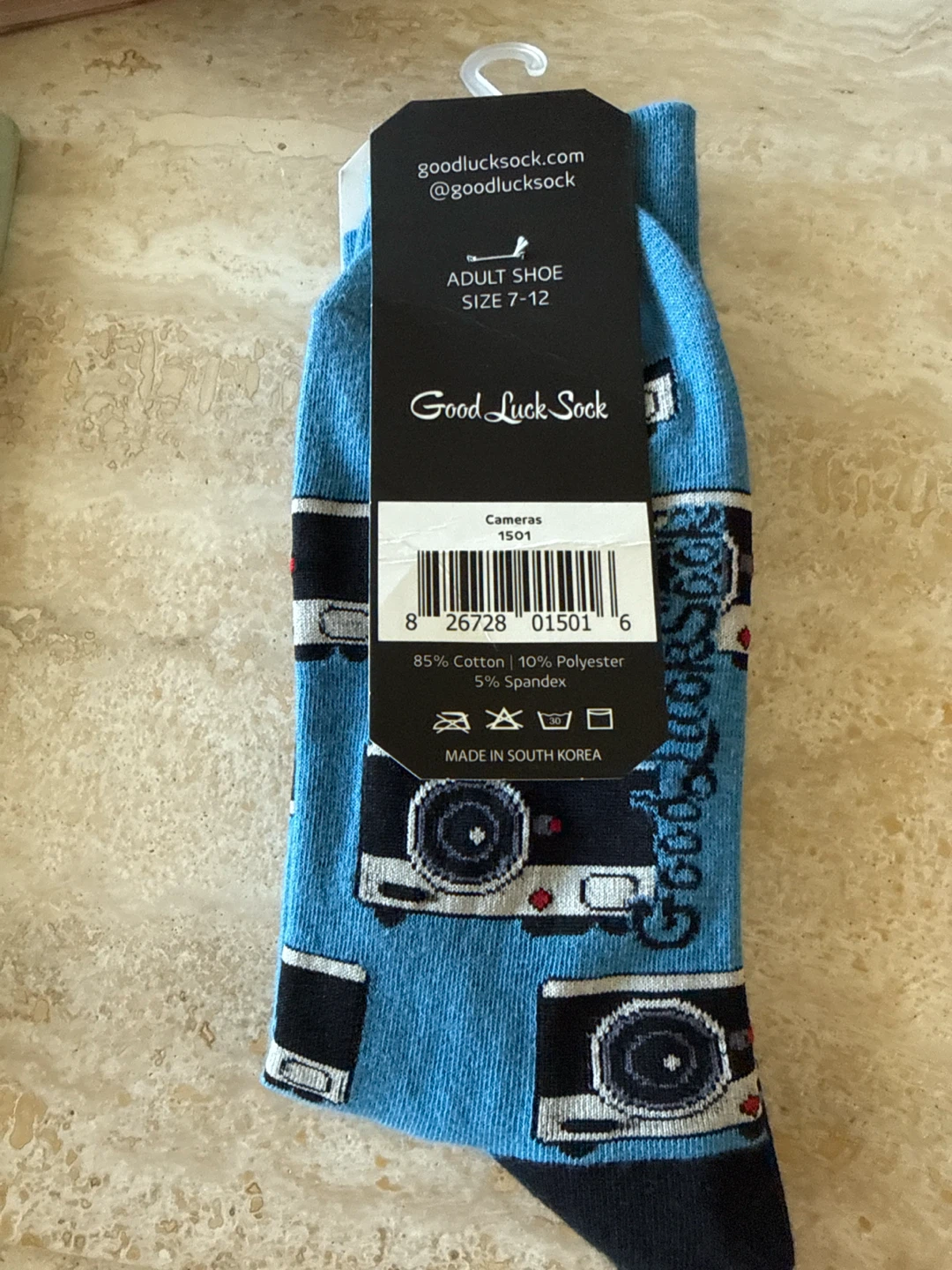 Good Luck Sock Camera Print Crew Socks - photo 3