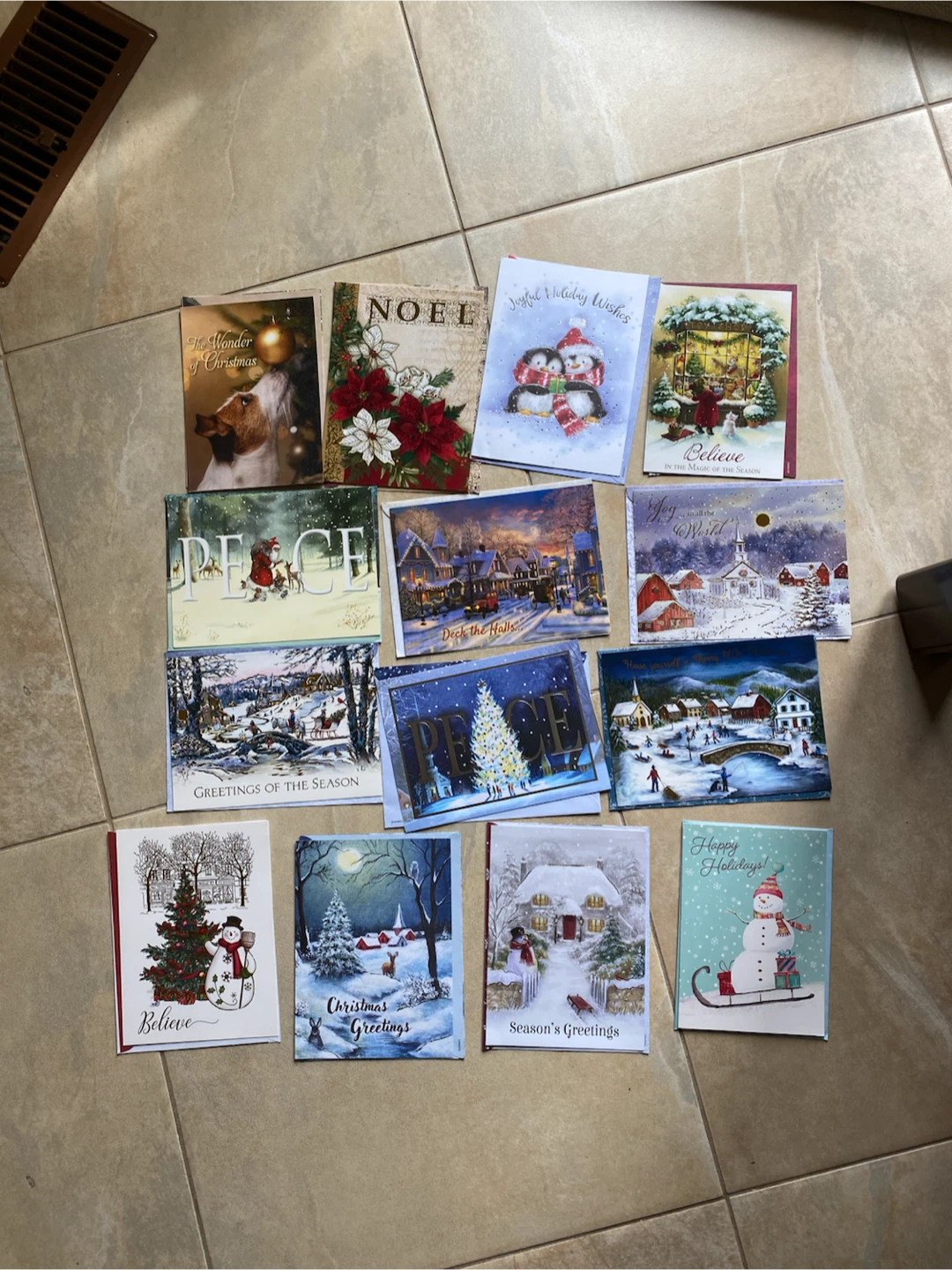 Set of 14 Christmas Greeting Cards