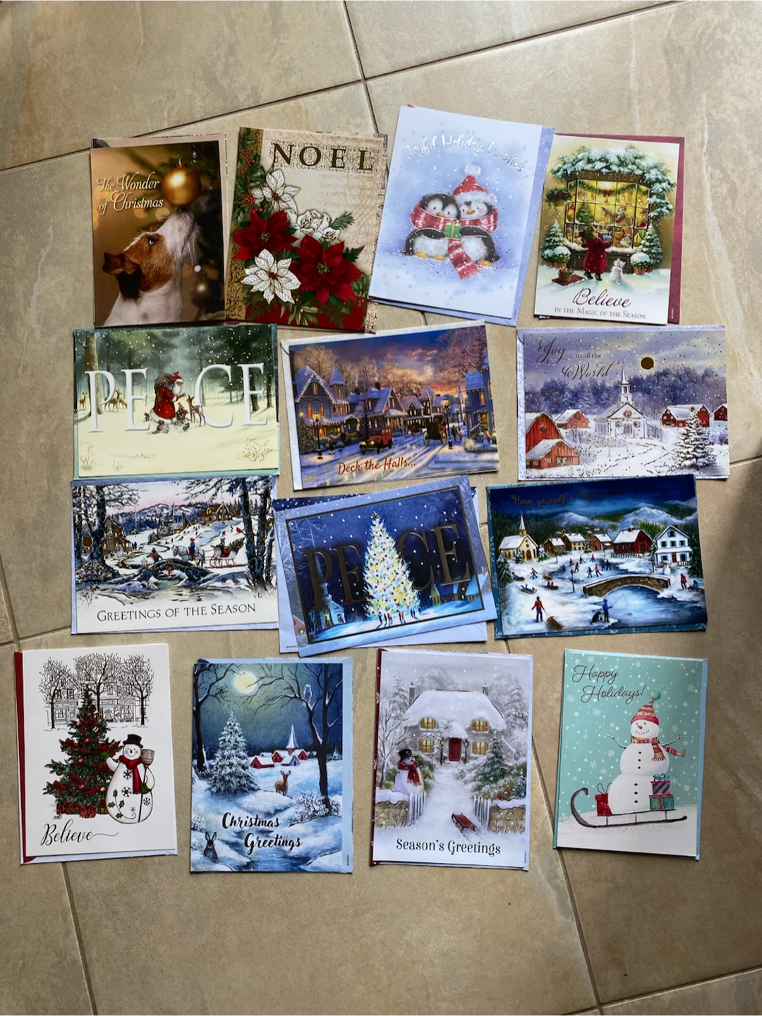 Set of 14 Christmas Greeting Cards - photo 2