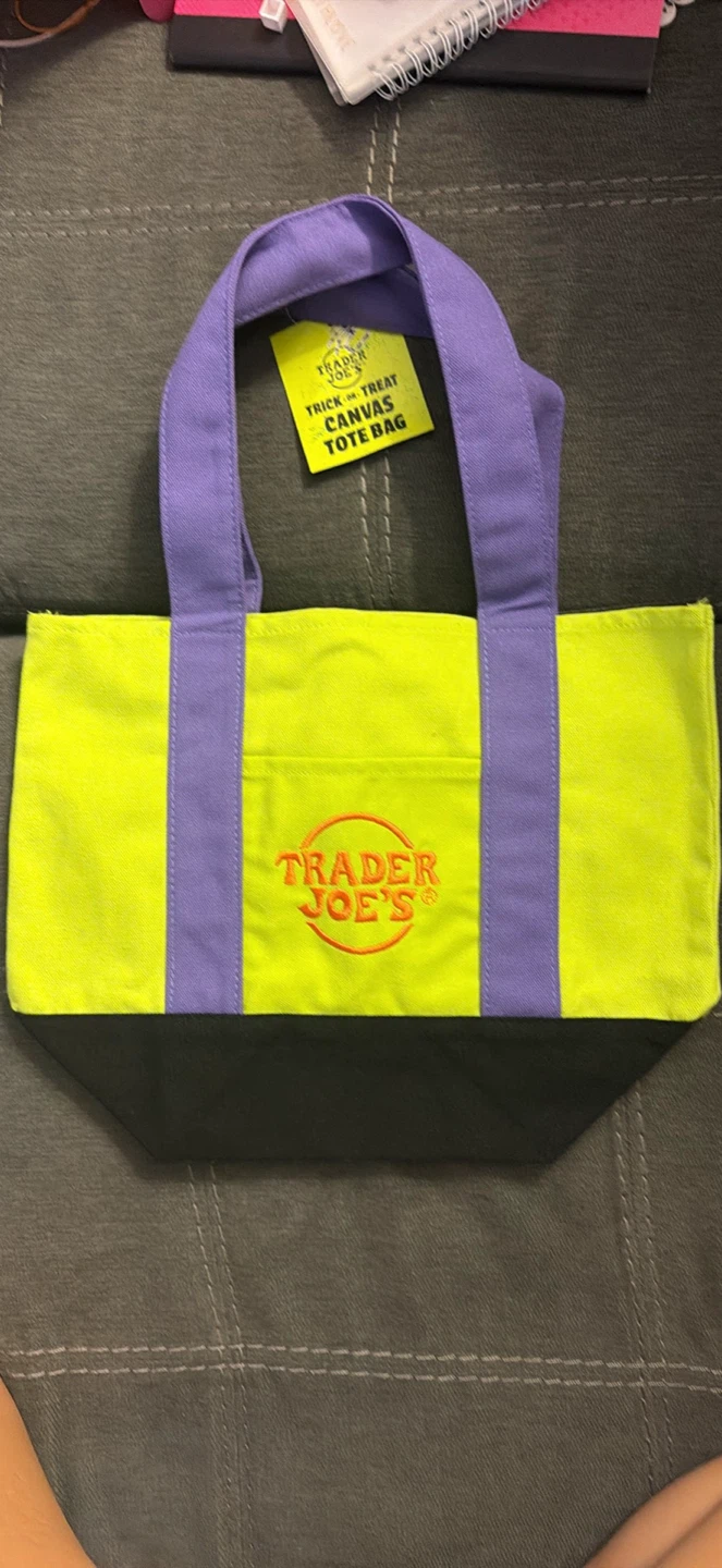 Trader Joe's Trick or Treat Canvas Tote Bag