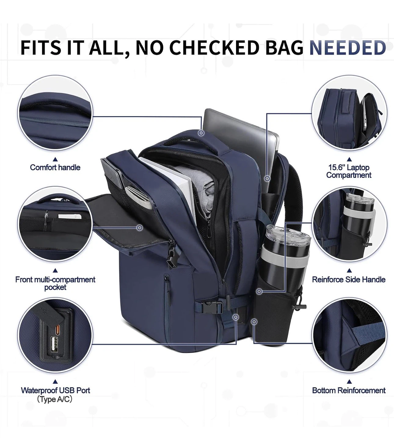 SUIKIHUM 30L Carry-on Travel Backpack - photo 3