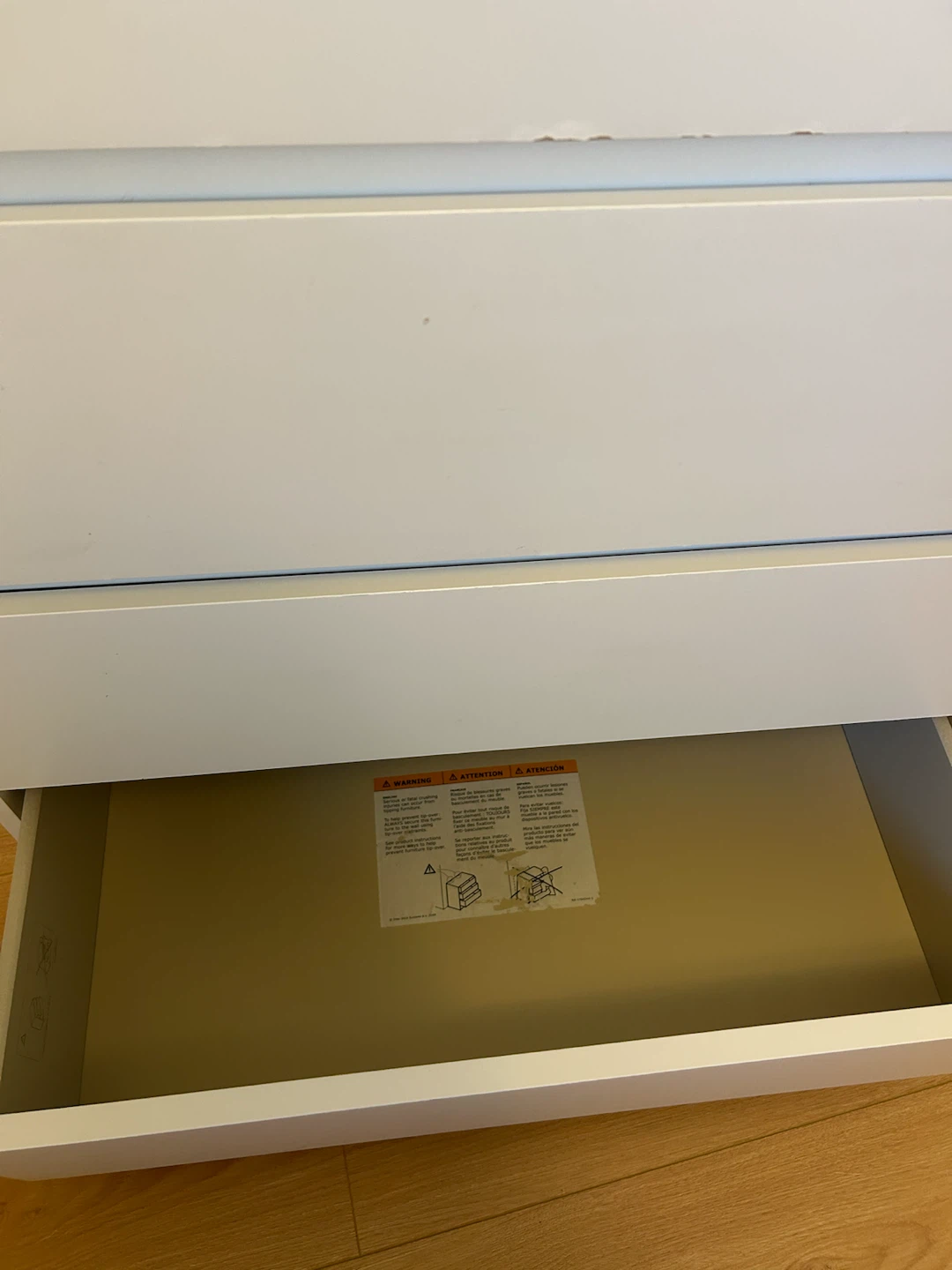 White IKEA Dresser with 6 Drawers - photo 3