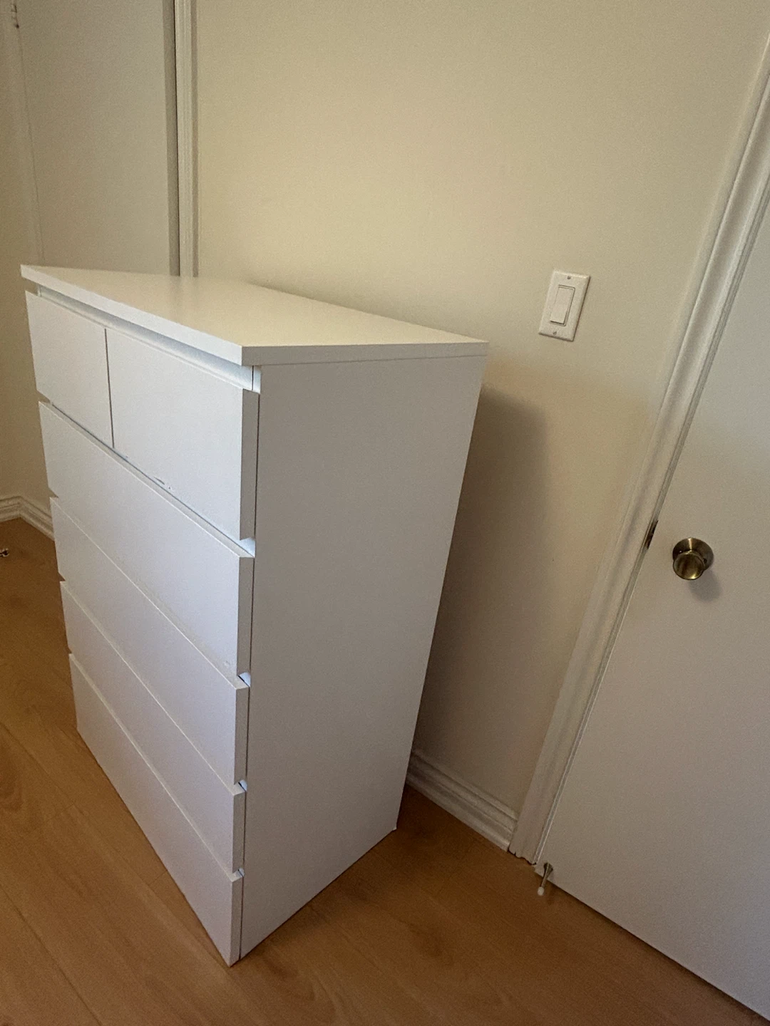 White IKEA Dresser with 6 Drawers - photo 5