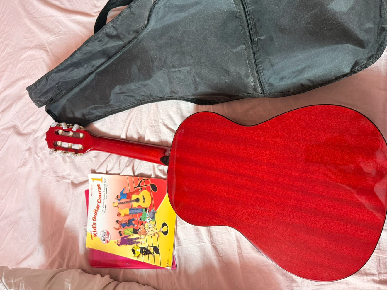 Denver DC34-RD Kids Guitar with Case and Tuner