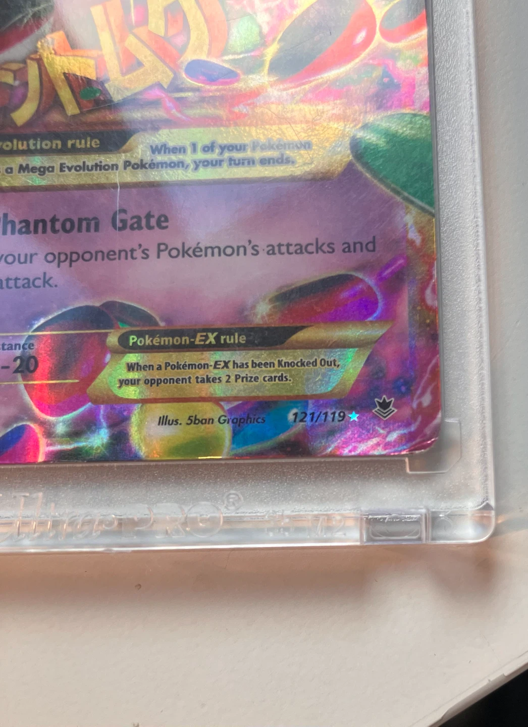 Mega Gengar EX 121/119 Pokemon Card Secret Rare - photo 5